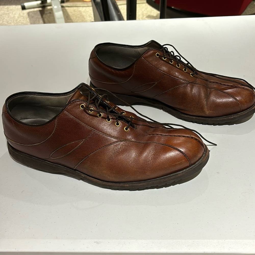 Footjoy FJ Premiere Classic Dry Spikeless Mens 12 Tobacco Brown